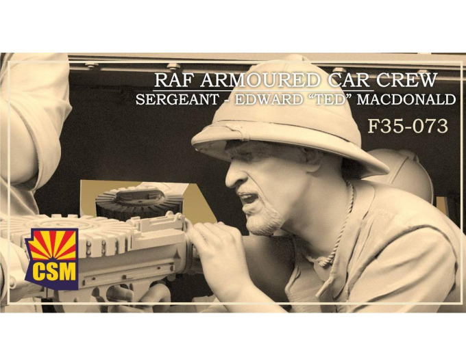 Сборная модель Экипаж бронеавтомобиля Королевских ВВС Сержант — Эдвард «Тед» Макдональд