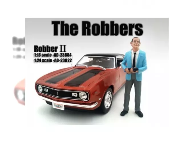 FIGURES Ladro - Robber Ii, Light Blue Grey