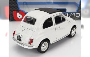 FIAT 500f Closed Roof (1965), White