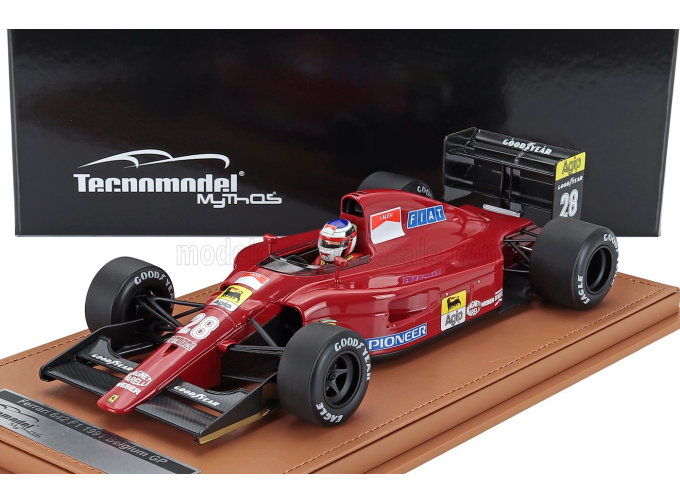 FERRARI F1 642 №28 Belgium Gp (with Pilot Figure) (1991) Jean Alesi, Red Black