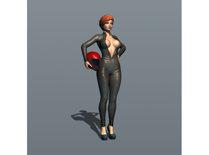 Фигурка Гонщица 1, окрашенная