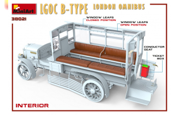 Сборная модель LGOC B-TYPE Лондонский Омнибус