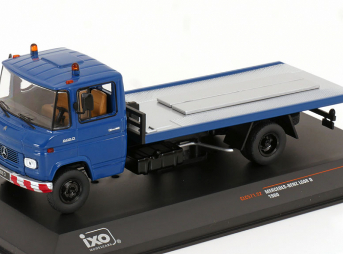 MERCEDES BENZ L608d Truck 2-assi (1980) - Carro Attrezzi - Wrecker Road Service, Blue