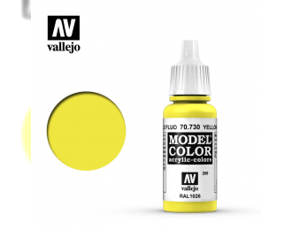 Краска акриловая `Model Color` Желтый флюоресцентный / Yellow Fluorescent