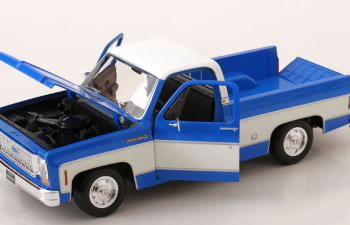 CHEVROLET C-10 Pick-up Cheyenne Super (1974), Blue White