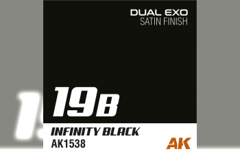 Краска акриловая Dual Exo 19B - Infinity Black, 60ml