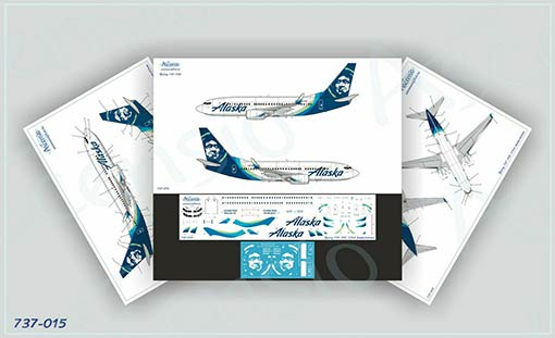 Декаль на самолет Boeing 737-700 (Alaska Cargo)