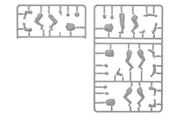 Сборная модель фигурки военные водители союзнических войск / FIGURES Allied Military Drivers