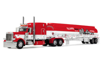 Peterbilt 389 Sleeper Tractor w/Heil Fuel Tank Trailer Busted Knuckle Garage