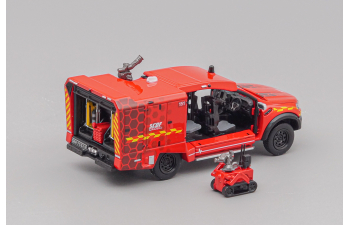 SCDF Light Fire Attack Vehicle (6th Gen) with robot, red
