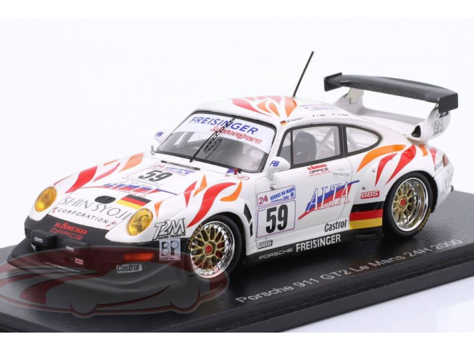 PORSCHE 911 (993) GT2 R №59 24h LeMans Wolfgang Kaufmann, Yukihiro Hane, Katsunori Iketani (2000)
