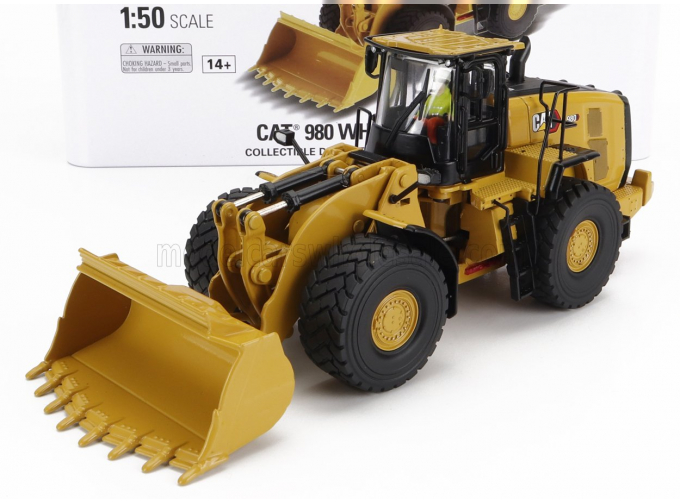 CATERPILLAR Cat980 Ruspa Gommata - Scraper Tractor Wheel Loader, Yellow Black