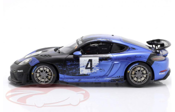 PORSCHE 718 Cayman GT4 RS Clubsport #4 (2021), blue / black