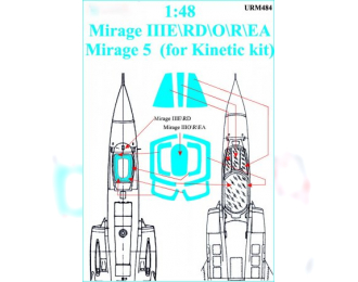 Маска окрасочная Mirage III/5 (Kitty Hawk)