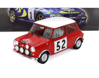 MORRIS Mini Cooper S (night Version) N 52 Winner Rally Montecarlo (1965) Timo Makinen - Paul Easter, Red White