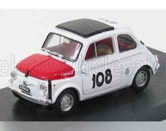 FIAT 500 595 Abarth N108 Trofeo Italiano Turismo Winner Coppa Gallega (1965) Leonardo Durst, White Red