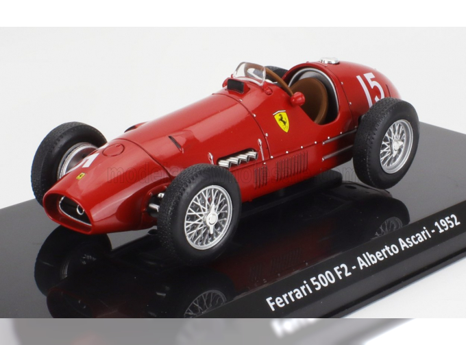 FERRARI F1 500 F2 №15 World Champion Season (1952) Alberto Ascari - Con Vetrina - With Showcase, Red