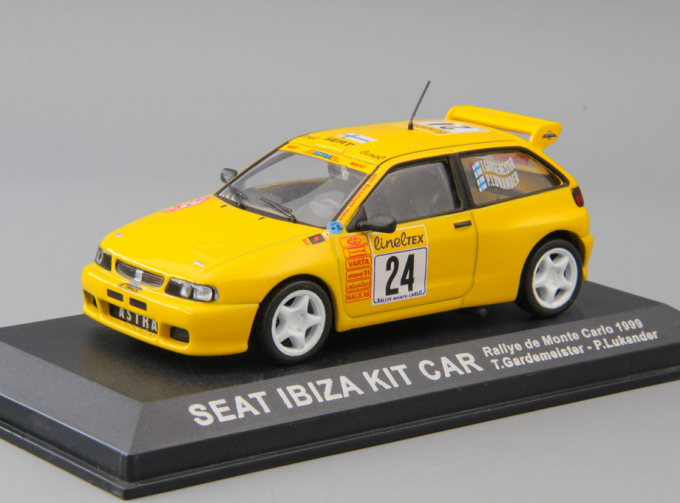 SEAT Ibiza Kit Car Rallye de Monte Carlo T.Gardemeister - P.Lukander #24, yellow