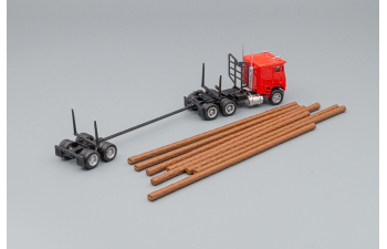 FREIGHTLINER COE Tractor / Timber Carrier, red