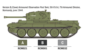 Сборная модель CROMWELL Mark Iv Tank Military With 3 Acrylic Brush Markers 1945