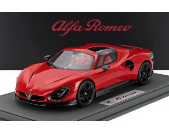 ALFA ROMEO 33 Stradale (2025) - Con Vetrina - With Showcase, Arancione - Orange