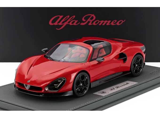 ALFA ROMEO 33 Stradale (2025) - Con Vetrina - With Showcase, Arancione - Orange