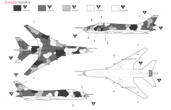 Сборная модель самолёт Суххой-22 FITTER