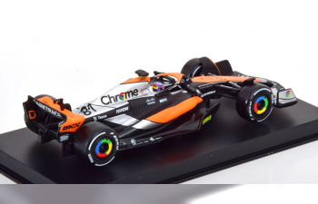 McLAREN F1 Mcl60 Team Mclaren N81 Season (2023) Oscar Piastri - Con Pilota E Vetrina - With Pilot And Showcase, Orange Black Blue