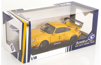 PORSCHE 911 (993) RWB BODYKIT COUPE Cinderella (2020), yellow