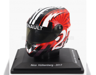 HELMET F1 Casco - Renault Rs17 N27 Season (2017) Nico Hulkenberg, Orange White Black