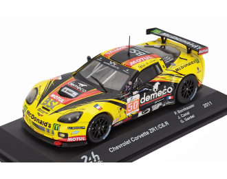 CHEVROLET Corvette C6 Zr1 5.5l V8 Coupe Team Larbre Competition N 50 Winner Gte Am Class 24h Le Mans (2011) Patrick Bornhauser - Julien Canal - Gabriele Gardel, Yellow Black