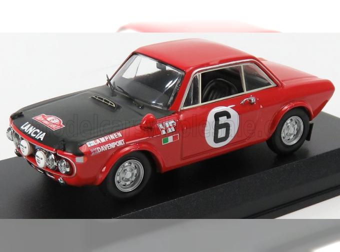 LANCIA Fulvia 1.6 Hf Coupe N6 Rally Montecarlo (1971) Lampinen - Davenport, Red Matt Black