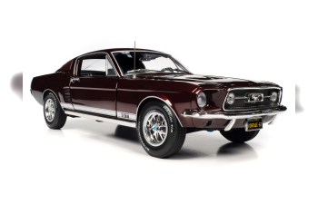 FORD Mustang GT 2+2 (1967), dark red-metallic