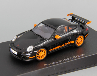 PORSCHE 997 GT3 RS, black with orange stripes