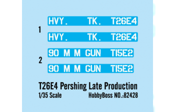 Сборная модель Танк T26E4 Pershing Late Production