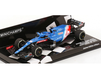 RENAULT F1 A521 Renault E-tech 20b Team Alpine №14 4th Hungary Gp (2021) Fernando Alonso, Blue Met Red White