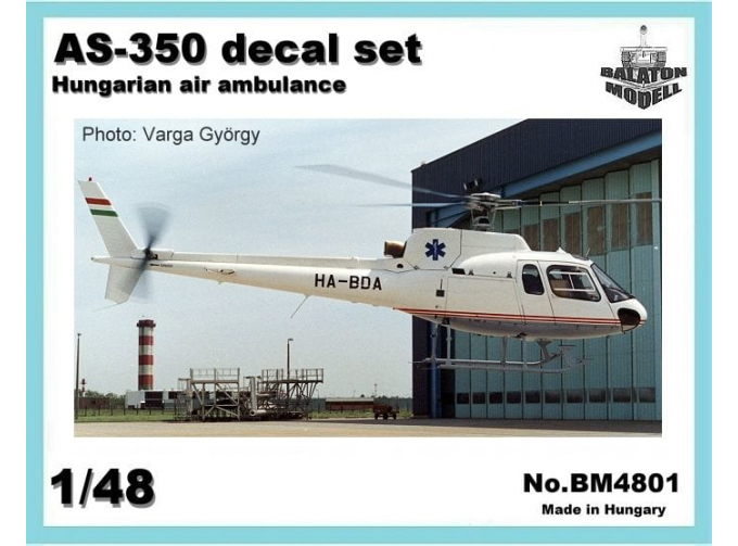 Декаль AS-350 heli. Ambulance HUN markings