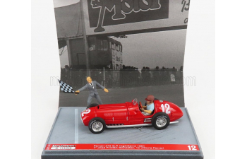 FERRARI F1 375 №12 WINNER BRITISH SILVERSTONE GP (1951) JOSE FROILAN GONZALES - WITH FIGURES, RED