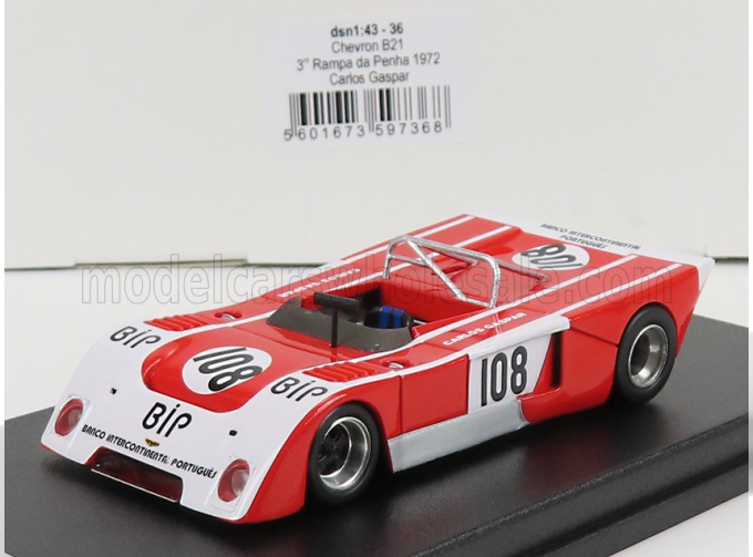 CHEVRON B21 №108 3rd Rampa De Penha (1972) C.Gaspar, Red White