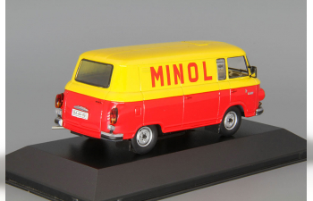 BARKAS B1000 Minol Kastenwagen, red and yellow