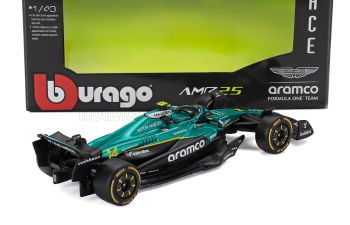 ASTON MARTIN F1 Amr25 Team Aramco Cognizant №14 Season (2025) Fernando Alonso, Green Black