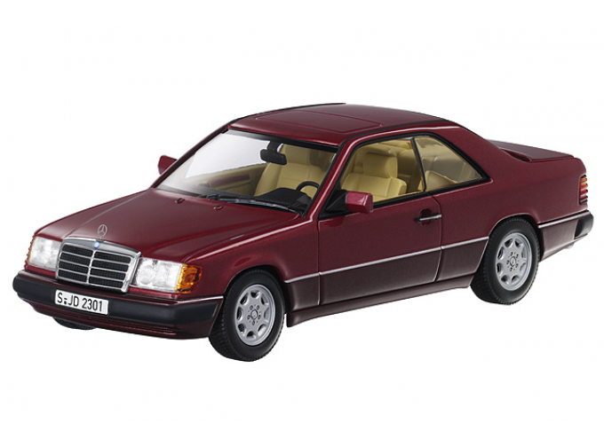 MERCEDES-BENZ 300CE-24 W124 C124 (1991), dark red