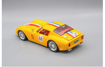 FERRARI  250 GTO 1962, жёлтый, 21 см.