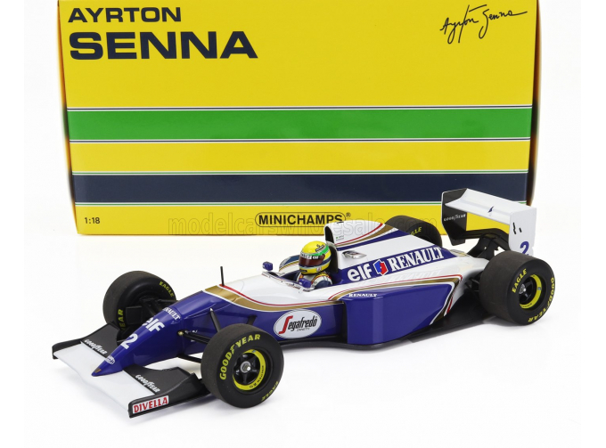 WILLIAMS F1 Fw16 Team Rothmans Renault №2 San Marino Italy Gp (1994) Ayrton Senna, Blue White