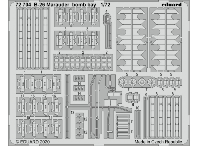 Фототравление для B-26 Marauder бомболюк