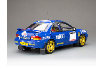 SUBARU Impreza Wrc 555 №1 Winner Rally Memorial Bettega (1993) Colin Mcrae, Blue Yellow Gold