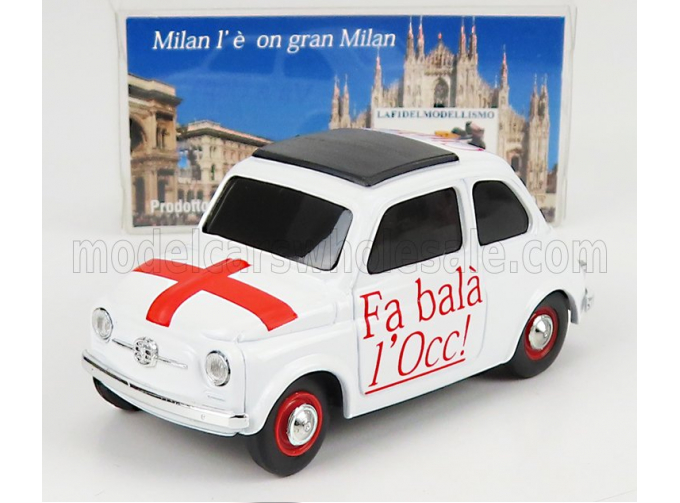 FIAT 500 (1965) - DETTI MILANESI - FA BALA LOCC ! - CIULA ! - VA A CIAPA I RATT !, WHITE RED