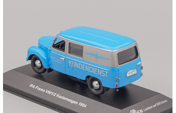 (Б/У) IFA Framo V901/2 Kastenwagen - Barkas Kundendienst 1954, blue