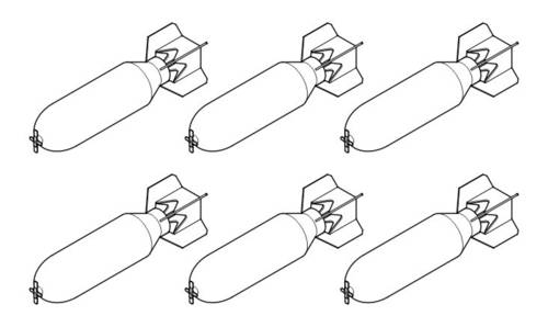 Набор дополнений WWII US General Purpose M43 HE Bombs 500 lb (6 pcs)