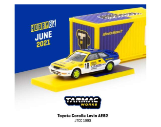 Toyota Corolla Levin AE92, yellow/blue